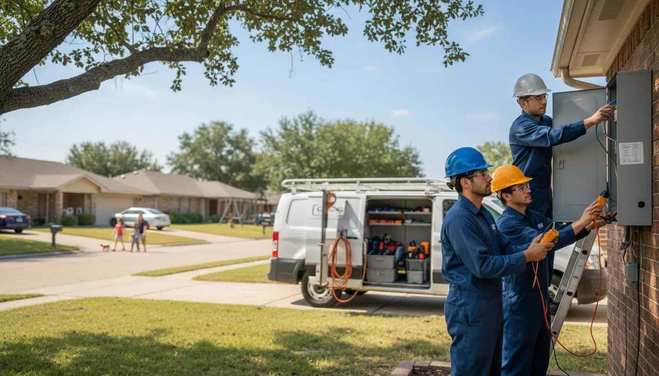 Certified electrician providing emergency electrical services in Oakford, IN